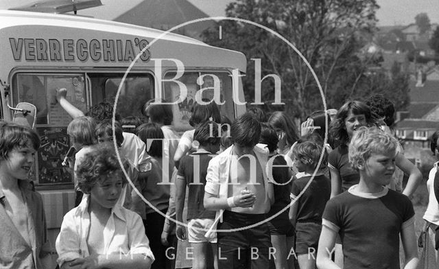 Spectators at the Somervale School Sports Day, Midsomer Norton, Somerset 1976