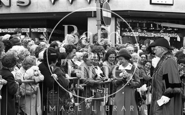 Queen Elizabeth and Prince Philip during their visit to Bath for Monarchy 1000 1973