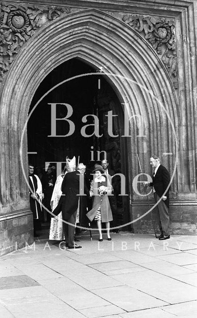 Queen Elizabeth and Prince Philip during their visit to Bath for Monarchy 1000 1973