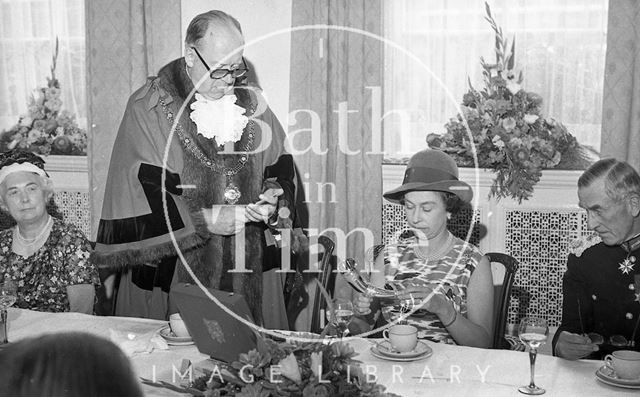 Queen Elizabeth and Prince Philip during their visit to Bath for Monarchy 1000 1973