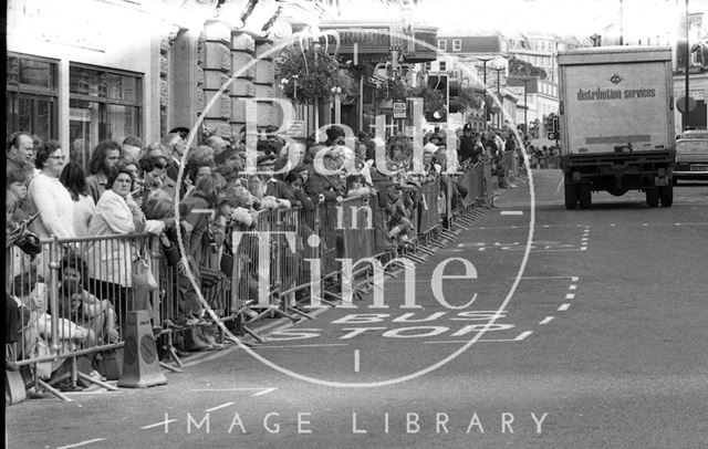 Queen Elizabeth and Prince Philip during their visit to Bath for Monarchy 1000 1973