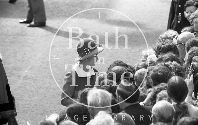 Queen Elizabeth and Prince Philip during their visit to Bath for Monarchy 1000 1973