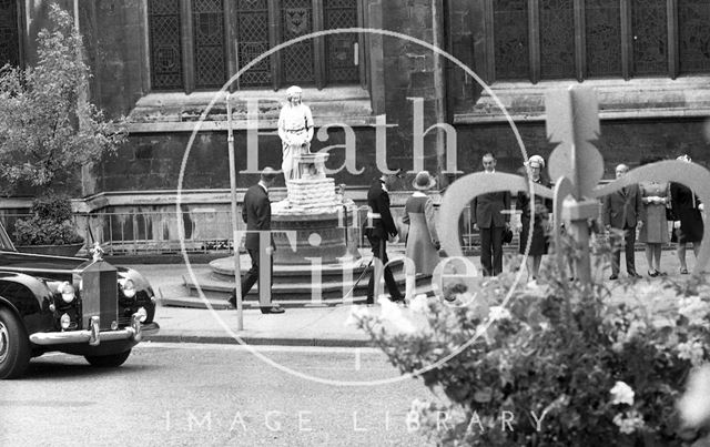 Queen Elizabeth and Prince Philip during their visit to Bath for Monarchy 1000 1973