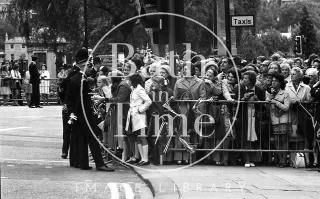 Queen Elizabeth and Prince Philip during their visit to Bath for Monarchy 1000 1973