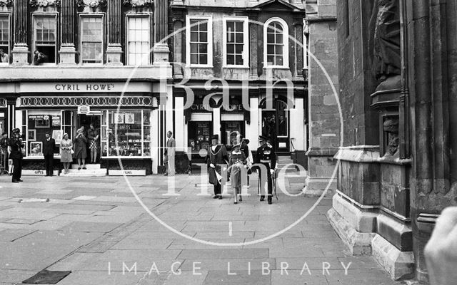 Queen Elizabeth and Prince Philip during their visit to Bath for Monarchy 1000 1973