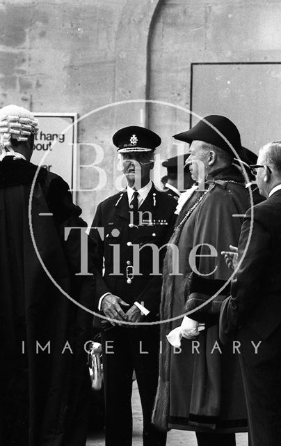 Queen Elizabeth and Prince Philip during their visit to Bath for Monarchy 1000 1973