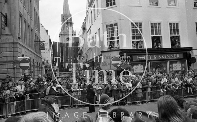 Queen Elizabeth and Prince Philip during their visit to Bath for Monarchy 1000 1973