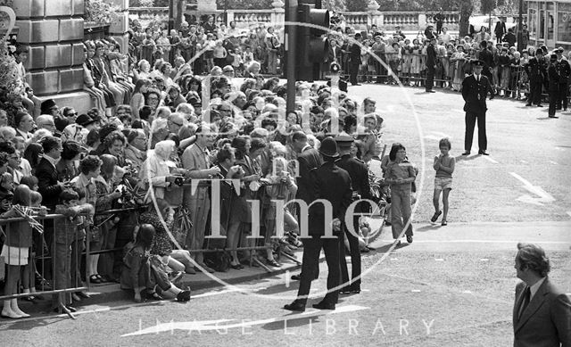 Queen Elizabeth and Prince Philip during their visit to Bath for Monarchy 1000 1973