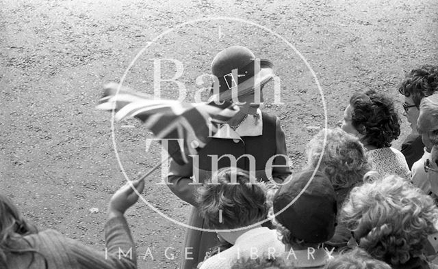 Queen Elizabeth and Prince Philip during their visit to Bath for Monarchy 1000 1973