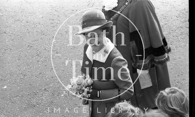 Queen Elizabeth and Prince Philip during their visit to Bath for Monarchy 1000 1973