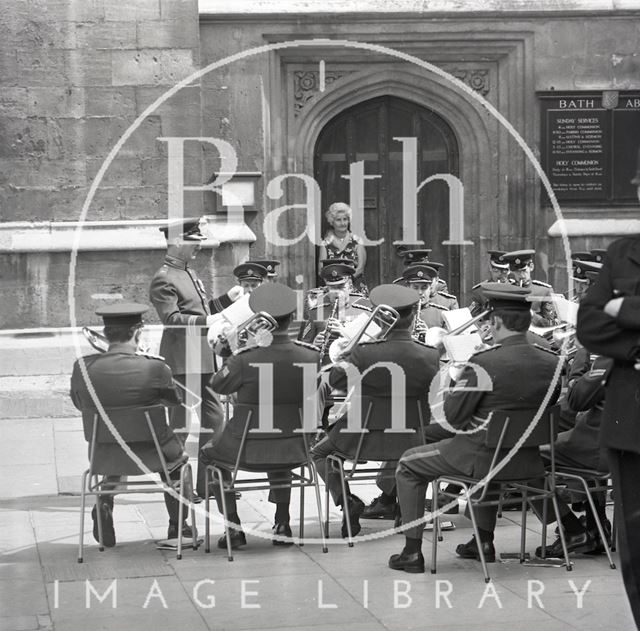 Queen Elizabeth and Prince Philip during their visit to Bath for Monarchy 1000 1973