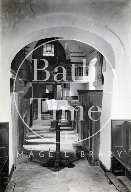 Interior of St. James' Church, Cameley, Somerset c.1920