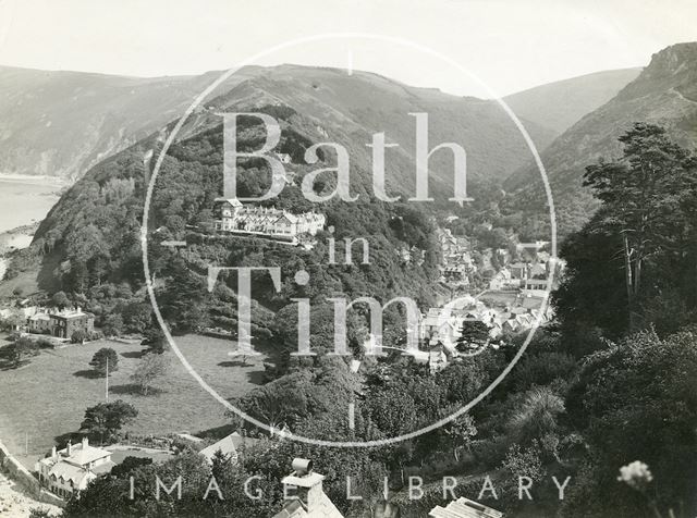 View of Lynmouth from Lynton, Devon c.1930