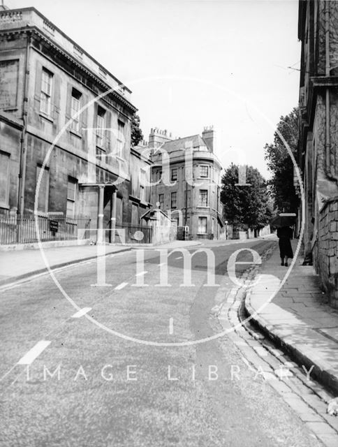 Hope House, Lansdown Road, showing the Royal High Junior School and Lansdown Place East, Bath c.1950?