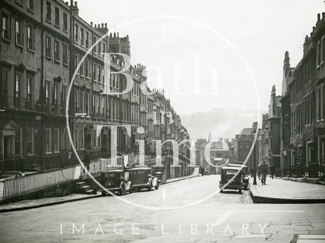 Lansdown Road from the turning into Montpelier, Julian Road, Bath 1941