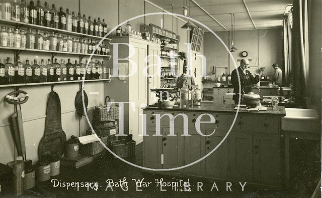 The Dispensary, Bath War Hospital, Combe Park c.1916