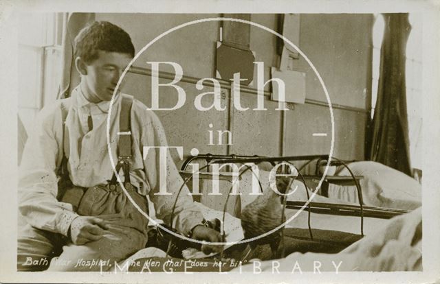 Chicken at Bath War Hospital, Combe Park c.1916