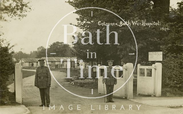 Entrance to Bath War Hospital, Combe Park c.1916