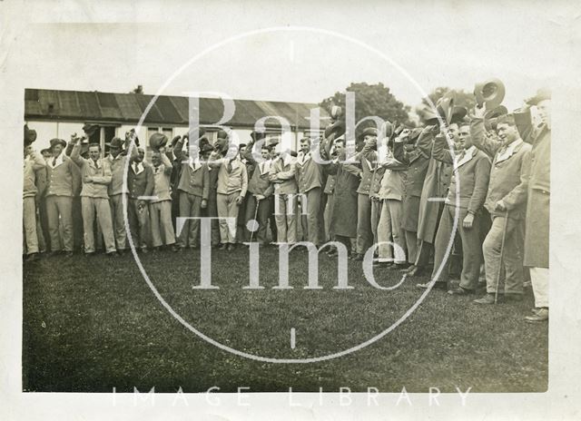 Inspection at Bath War Hospital, Combe Park c.1916