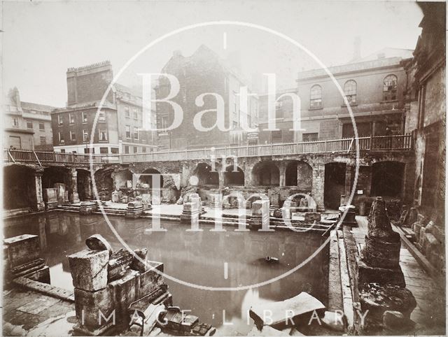 Roman Baths excavations, Bath c.1892