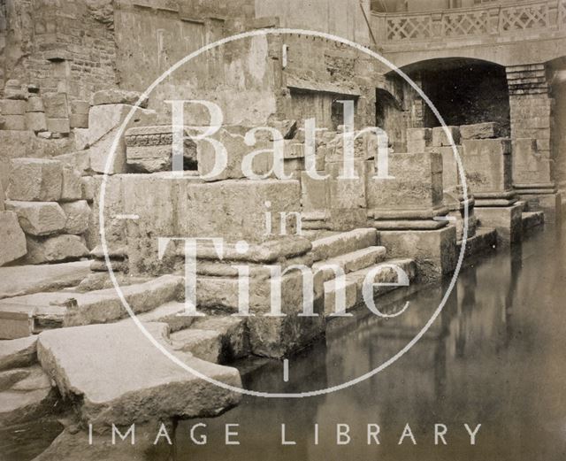 Roman Baths excavations, Bath c.1890