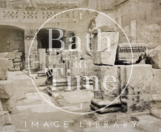 Roman Baths excavations, Bath c.1890