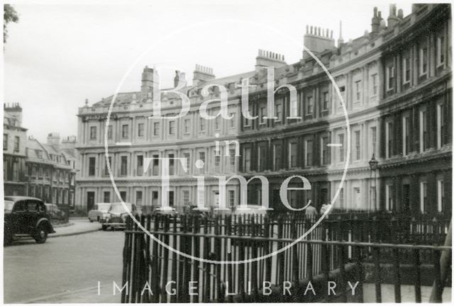 The Circus in a semi-state of restoration, Bath 1953-1955