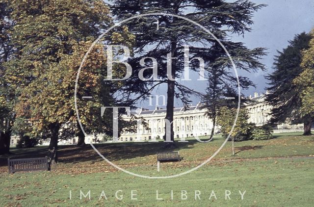 Royal Crescent from Royal Victoria Park, Bath 1963