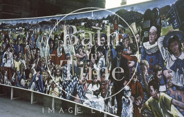 Bath Festival mural, Abbey Church Yard 1964