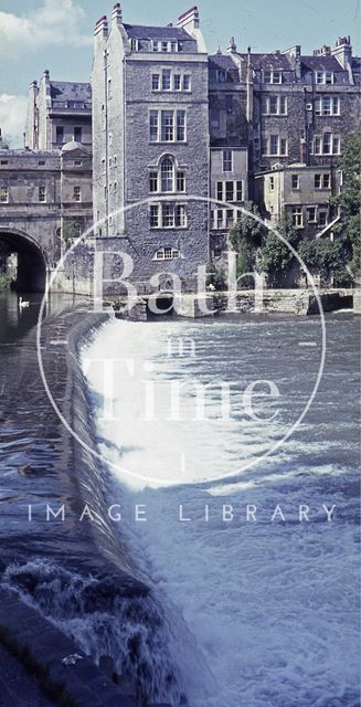 The Old Weir, Pulteney Bridge, Bath 1966