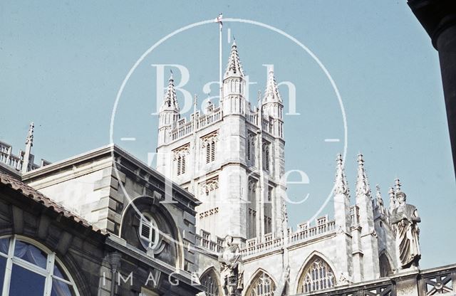 Bath Abbey from the Roman Baths 1971