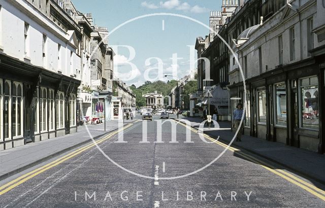 Pulteney Bridge looking towards Argyle Street, Bath 1971