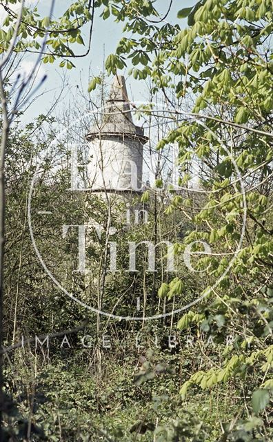 Tower from folly in wood, Midford Castle 1972