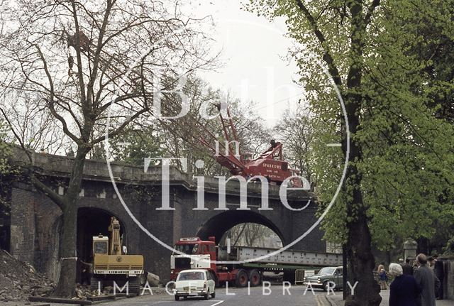 Railway Bridge, Pulteney Road, Bath 1974