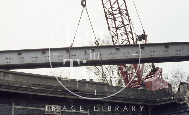 Railway Bridge, Pulteney Road, Bath 1974