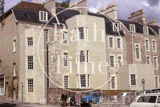 Rear of Kingsmead Square, Bath 1975