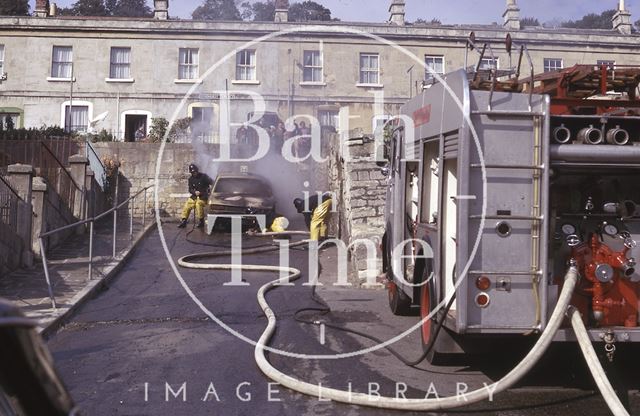 Lyndhurst Terrace at the top of Thomas Street, Bath 1975