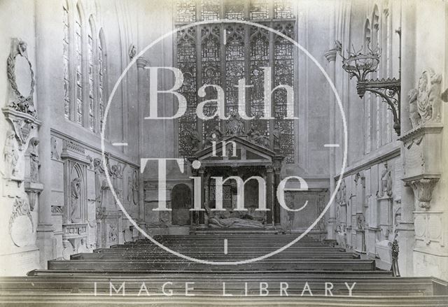 Lady Waller's Monument, South Transept, Bath Abbey c.1890