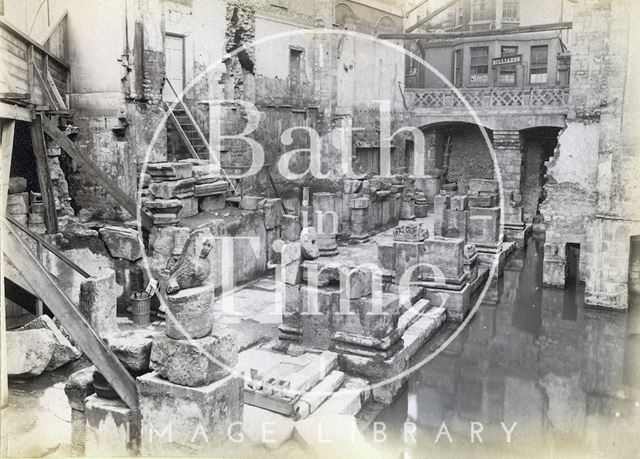 Roman Great Baths, Bath c.1885