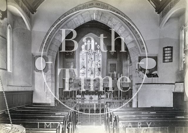 Interior of Charlcombe Church c.1890