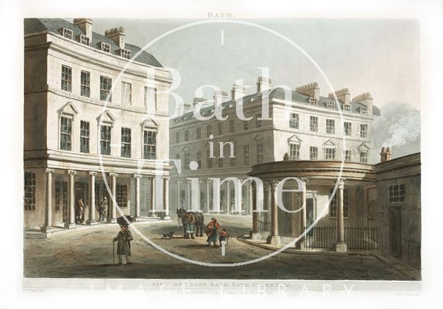 View of Cross Bath, Bath Street &c., Bath 1804