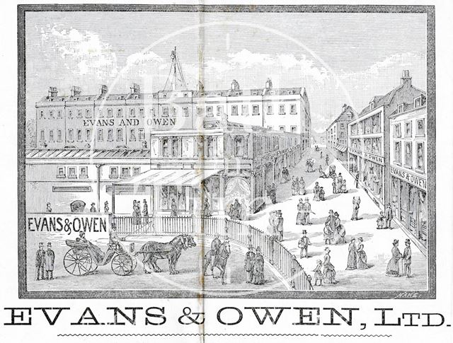 Evans & Owen Ltd., Bartlett Street, St. Andrew's Terrace, Bath 1892