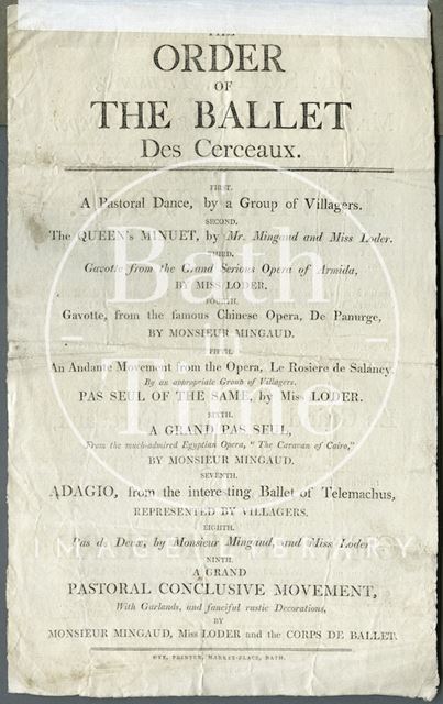 Theatre Royal, Bath Playbill 1803