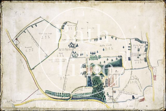 Plan of Weston Manor Estate, Bath c.1870-1880