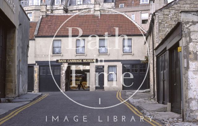 Carriage Museum, Circus Mews, Bath 1977