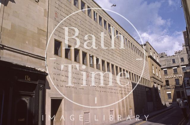 Magna Carta on the wall of the Bonhams Auction House, John Street, Bath 1979