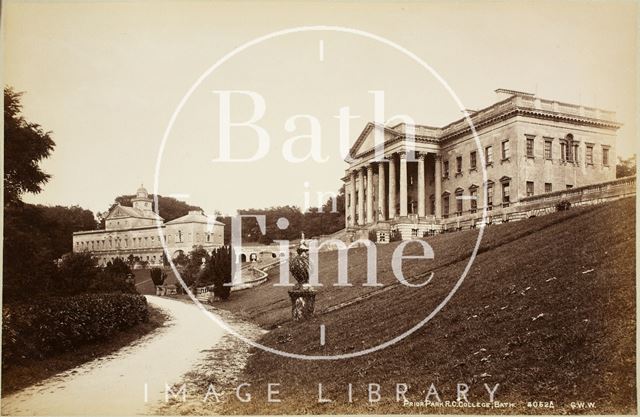 Main building and east wing, Prior Park, Bath c.1890