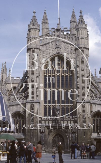 West front, Bath Abbey, 1979