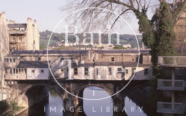 Pulteney Bridge from the rear, Bath 1979