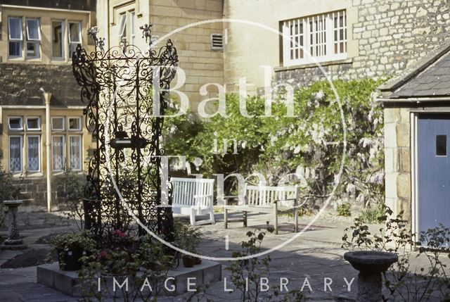 Well and garden St. Catherine's Hospital, Bath 1980